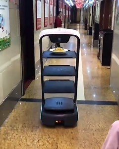 Robot waiters serve food at this restaurant! 😲 | Handy Dandy