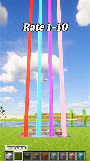 Rainbow Beacon Tutorial! #shorts #minecraft