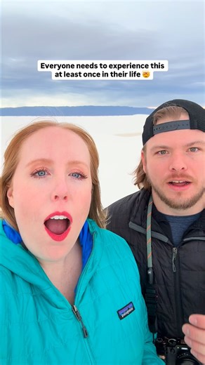 The last clip though!?! 👀 Steal our perfect New Mexico road trip itinerary!👇🏼 💬 Follow us and comment “NEW MEXICO” and we’ll send you a DM with our New Mexico road trip mini guide! (Make sure you’re following to receive the DM!) 💜Follow @KatieOSheaAway for all the specific details you need to plan your dream trips! This is one of the most epic and underrated National Parks we have ever visited! White Sands actually used to be a National Monument and now is one of the newest National Parks i