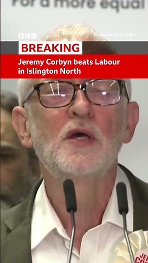 Former Labour leader Jeremy Corbyn has won his seat in Islington as an independent. #BBCNews