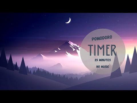 POMODORO TIMER - 25 MINUTES (WITHOUT MUSIC)