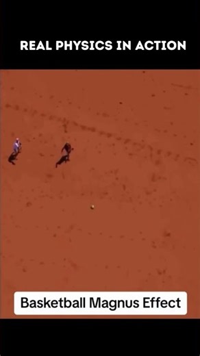 Real Physics in Action | Basketball Magnus Effect 🏀⚙️ #physics #vcankanpur #magnuseffect #stem