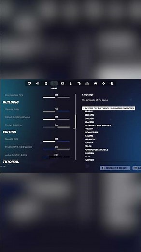 Scroll Updated Fortnite Settings #ScrollSZN #fortnite #fncs #fortnitesettings #fncswinner