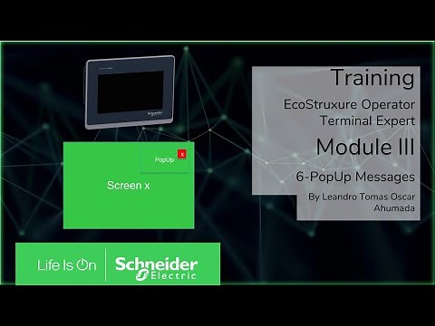 Training EcoStruxure Operator Terminal Expert - M3.6 Popup Messages