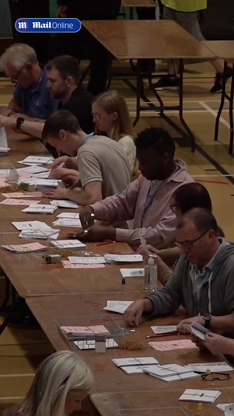 Ballot boxes arrive and vote counting takes place across all the UK