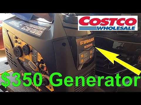 ($350)Firman Gas Inverter Generator 1600W Running / 2000W Peak From Costco