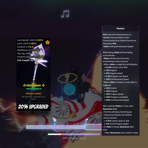 PINION’S ARIA ROD🕊️IS IT GOOD?#fisch #fischroblox #fischupdate #pinionsariarod #robloxfyp