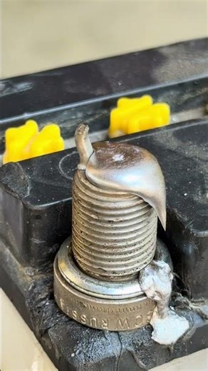 Battery terminal repair⚡️ #battery #repair #diy #reels