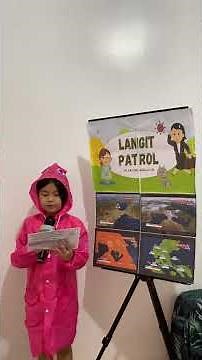 WEATHER FORECAST KIDS REPORT IN SCHOOL WITH PROPS TAGALOG