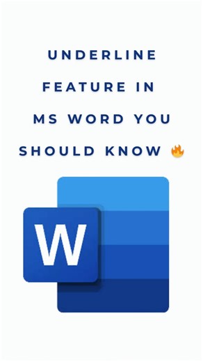 Underline Feature in MS Word | Word Formatting Tips 🔥 #shorts #wordtips #wordtricks #viralshort
