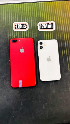 iPhone 7 Plus Vs iPhone 12 Mini || Reboot Up Speed Test! #shorts