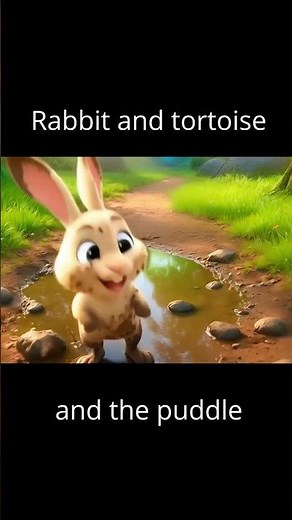 Yellow Ducky And The Rabbit & Tortoise Race - The puddle