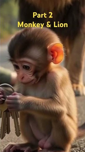 Monkey and lion Friendship story #monkey #cartoon #monkeyvideo #moralstories #moralstory