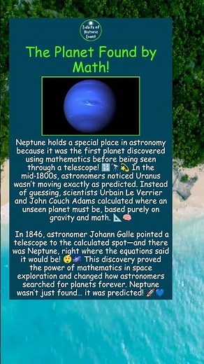 The Planet Found by Math!