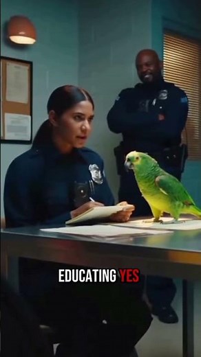 “Parrot Outsmarts Police Officer During Interrogation 😂 | Hilarious Cop vs Parrot Moment”