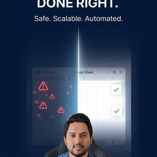 If your API data still turns into warning signs once it hits Google Sheets, this might sting a little. On the left: broken syncs, manual fixes, constant checking. On the right: clean data, green checks, zero stress. The difference isn’t Google Sheets. It’s how the system behind it is built. APIs and Sheets can work together. But only when it’s done safely, at scale, and without manual intervention. Stop patching errors. Fix the pipeline. API ≠ Sheets — unless it’s done right. — Adnan Ghaffar CEO