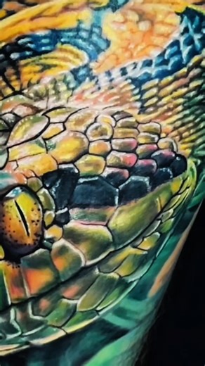 1.4K views · 24 reactions | Striking hyper realistic snake tattoo ✨...