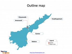 Andhra Pradesh map templates - Free PowerPoint Template
