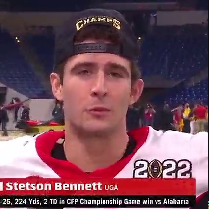 501K views · 25K reactions | From walk-on to national champion. Stetson Bennett cemented his legacy as a Georgia Bulldogs legend. | SEC Network | Facebook
