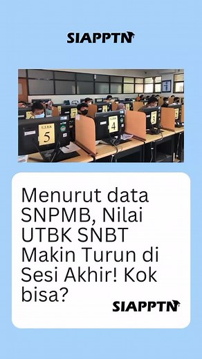 TRYOUT GRATIS UTBK SNBT, TKA, KEDINASAN & UM on Instagram: "Panitia Seleksi Nasional Penerimaan Mahasiswa Baru (SNPMB) mengungkap dari data yang mereka miliki, nilai peserta Ujian Tulis Berbasis Komputer Seleksi Nasional Berdasarkan Tes (UTBK SNBT) 2025 semakin sesinya ke belakang semakin jelek. Sekretaris SNPMB Bekti Cahyo Hidayanto menjelaskan, hal ini dikarenakan peserta terpaku menghafalkan "bocoran" soal dari sesi-sesi sebelumnya. "Di tahun kemarin di hari kedua muncul soal-soal bocoran. It