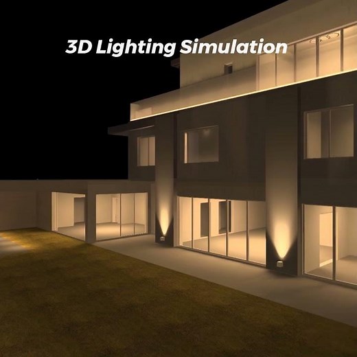 Lighting Design villa project　DIALux evo #home