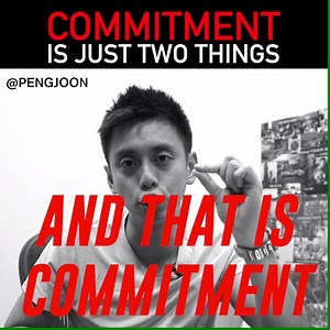 Commitment is what transforms a promise into reality. | Peng Joon