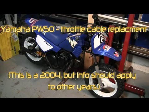 Yamaha PW50 throttle cable replacement