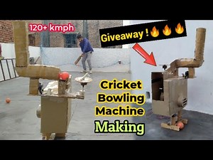 How to Make Cricket Bowling Machine at Home | Step by Step | Part-4 | Giveaway Surprise