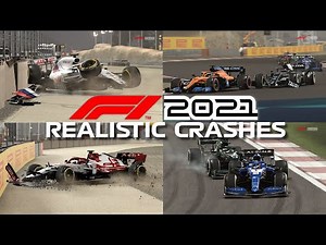 F1 2021 REALISTIC CRASHES #1
