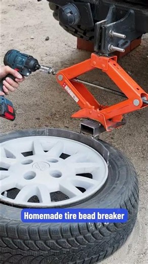 DIY Tire Bead Breaker Built From Simple Parts 🛞🛠️