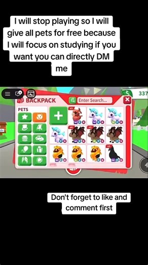 Free Pets Giveaway in Adopt Me on Roblox