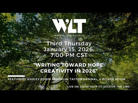 January Third Thursday "Writing Toward Hope: Creativity in 2026"