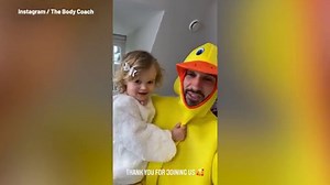 Joe Wicks celebrates his last PE session