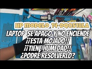 laptop hp 14-dq0518la no enciende se apago de repende diagnóstico, reparación 100% exitosa | botón