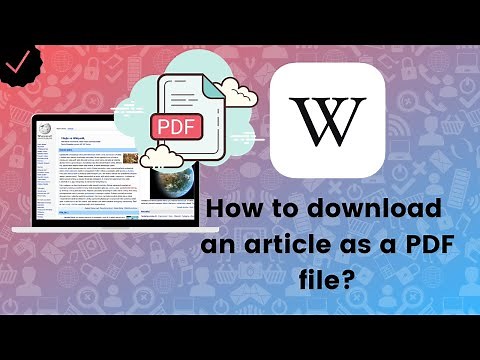 How to download an article as a PDF file on Wikipedia.org?