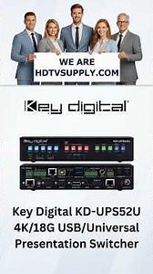 Key Digital KD-UPS52U 4K/18G USB/Universal Presentation Switcher