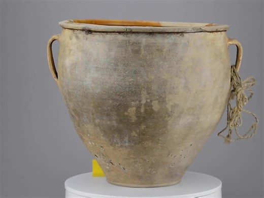 764 Large Ukrainian Terracotta Pot – Gray Clay With Twin Handles – Wabi-sabi Rustic Decor – Folk Vessel From Village Heritage - Etsy