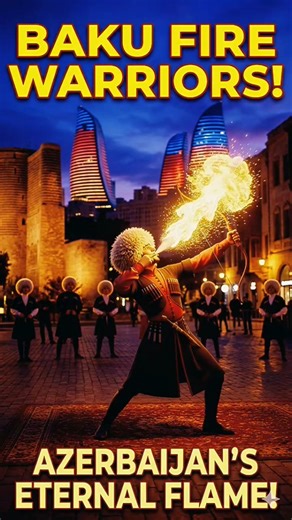 The Land of Fire! 🇦🇿 Amazing Baku Fire Dance #Shorts #Baku