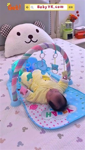 Baby Gym Play Mat: Perfect Early Development Toy for Hands & Feet Coordination #Baby