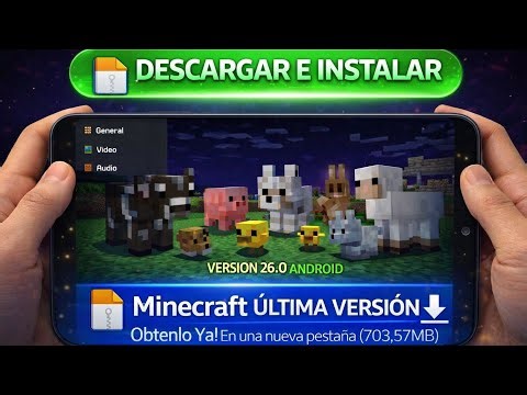 Download Minecraft v26.0 Latest Version for Android mcpe 1.26.0.2 Explore, Build and Survive!