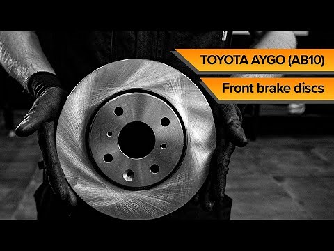 How to change front brake discs on TOYOTA AYGO (AB10) | TUTORIAL RIDEX