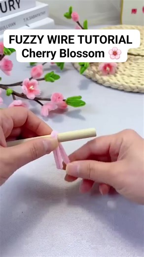 15K views · 225 reactions | Fuzzy Wire Flower Tutorial (Cherry Blossom) #fuzzywireflower #pipecleanerflowers #tutorial #tutorialsvideos #flowers #flowermaking #cherryblossom #reelsvideoシ #reelsviralシ #trendingreelsvideo #trendingvideo #trendingnow #viralvideo | It's all about Arts | Facebook