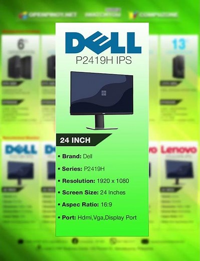 The Bezel is Thin ! Introducing the Sleek Dell P2419H Office Monitor