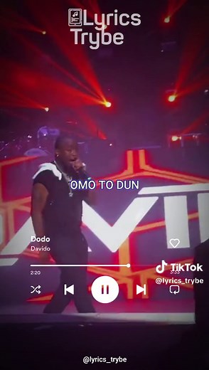 Davido - Dodo (Lyrics)