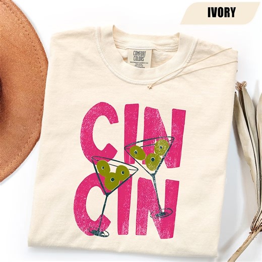 Cin Cin Cocktail Shirt, Aperitivo Martini Graphic Shirt, Coastal Vacation Shirt, Her Cute Trendy Top for Women Italian Cheers Shirt - Etsy