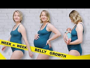 Belly Growth Transformation: Week by Week | Pregnancy Time-Lapse