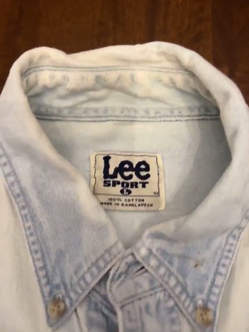 Lee Sport LSU Tigers Denim Shirt Mens Light Blue Vintage Button Down - Etsy