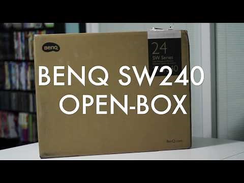 BenQ PhotoVue Photo Editing Monitor (Photographer's Monitor) SW240 OpenBox Unboxing