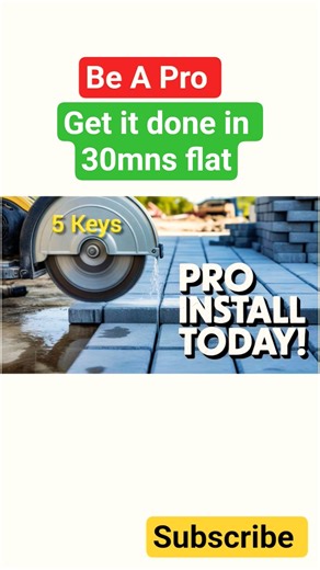 Install Pavers LIKE A Pro Today!#youtubeshorts #toprepairs01 #shortvideo #construction
