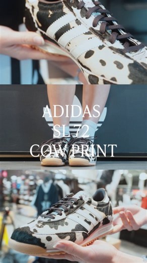 Moo-ve over, the adidas SL 72 cow print is here. 🐮 Shop this all new adidas collection online & in-store at Foot Locker. | Foot Locker Australia